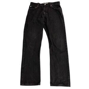 Levis 505 Regular Fit Straight‎ Denim Jeans Mens 36x34 Black